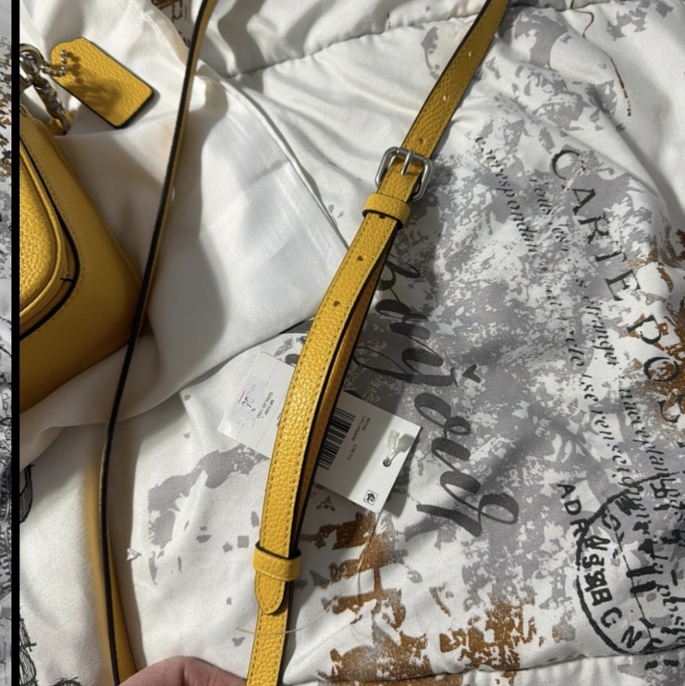 Coach Cassie 19 Vibrant Yellow Crossbody Bag - Picture 9 of 14